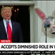 Fake breaking news alert reading “Bannon accepts diminished role in W.H.” produced by the Daily Show (Twitter)